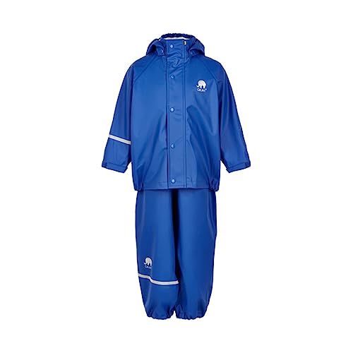 Image of CeLaVi European Kids Rain, Mud and Snow Suit for Boys Girls with Detachable Hood, Waterproof 2 Pcs Rain Set or Onepiece