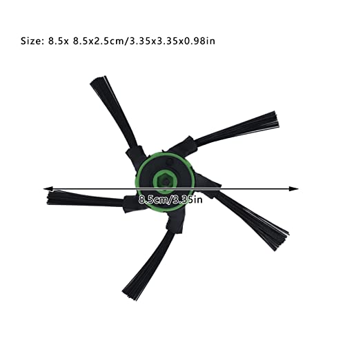 Sweeping Robot Side Brushes-6Pcs, Side Brush High Efficiency Filter Spare Parts Accessory Kit For Irobot Roomba S9 Series Sweeping Robot Vacuum Cleaner #TOP2