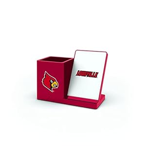 SOAR NCAA Wireless Cell Phone Charger and Desktop Organizer, Louisville Cardinals