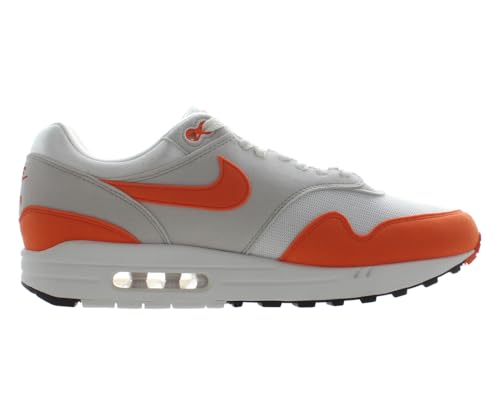 Nike Nike Air Max 1 Womens Shoes Size 6.5, Color: Neutral Grey Safety Orange White Black-Orange