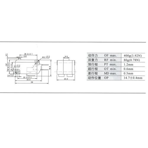 Microinterruptor doble para reparar electrodomésticos y automatizar el hogar 4