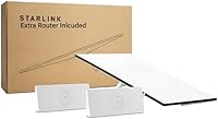 Starlink Standard Residential Kit + Gen 3 Router: Unlimited High-Speed Low-Latency Satellite Internet for Homes