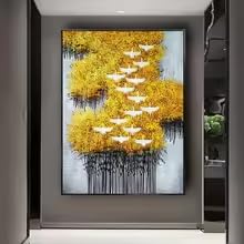Peinture florale sur toile pour illuminer les fenêtres et le porche de votre maison