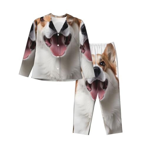 Pyjama vêtement de nuit boutonné pour femme qui cherche le confort