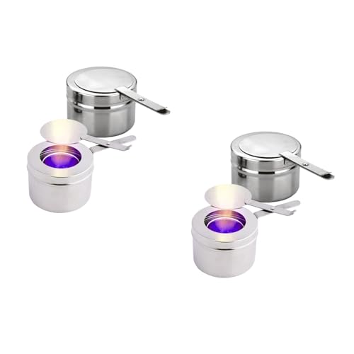 Angoily Stainless Steel Fuel Holder with Cover for Chafing Dish 6.5 X 3.5 X 5 Inch Small Heat Box for Buffet Food Warmers and Barbecue Parties