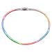 Flashing Light Up Tube Necklaces with Multicolor LED Lights (Set of 12)