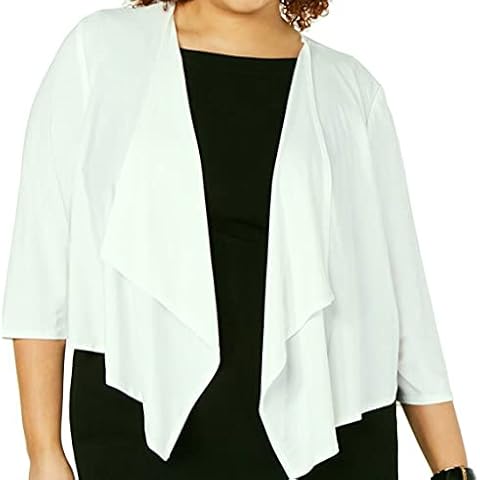 R&M Richards Womens Ivory Long Sleeve Open Cardigan Top UK Size: 24 Cover