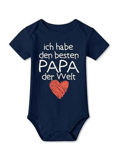 BesserBay Baby Unisex Strampler Ich habe den besten PAPA der Welt Kurzarm...