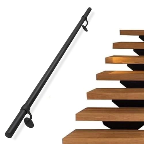 Rampe d'escalier extérieure pour sécuriser les marches du jardin en hiver