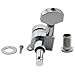 Musiclily Pro 6 inline Locking String Tuning Pegs Machines Heads Set for Fender Stratocaster Telecaster Electric Guitar, Chrome