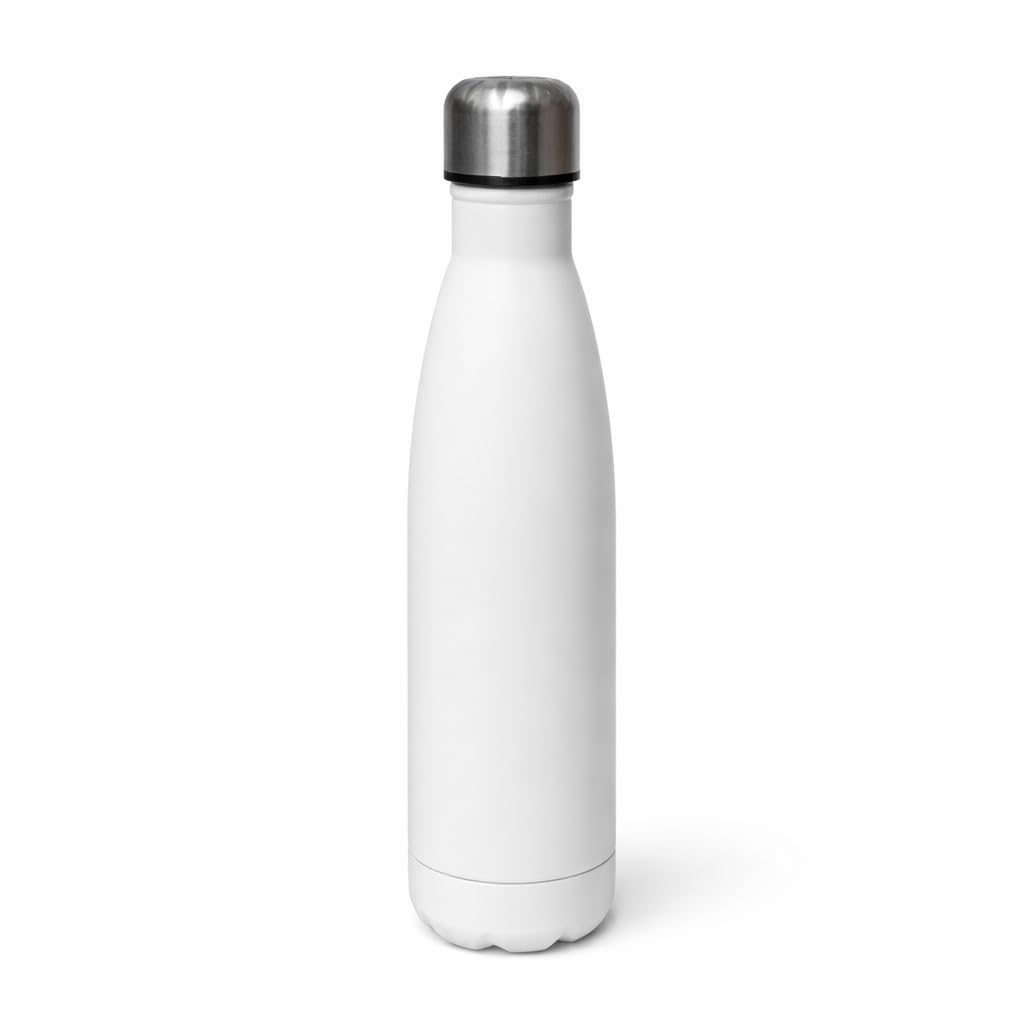 500ml Stainless Steel Insulated Water Bottle Leakproof BPA Free Double Wall Vacuum Flask Keeps Drinks Cold 24h Hot 12h for Gym Travel Office (1, White)
