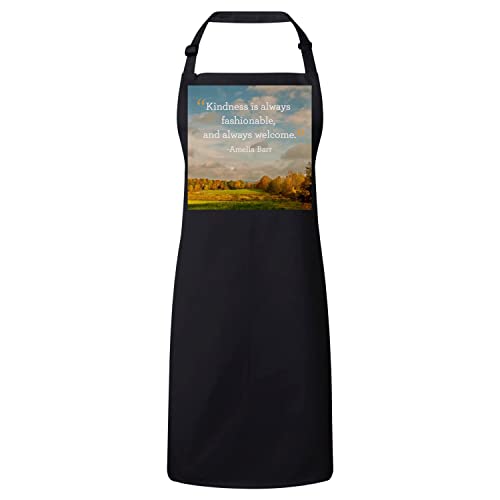 Tablier cuisine premium Amelia Barr citation inspirante beige