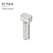 DTGN M6x20mm(DXL) T-Slot Drop-in Stud Sliding Bolt Screw - 20Pack - Good for Construction Industry - Carbon Steel Zinc Plated T Track Bolts - Silver Tone
