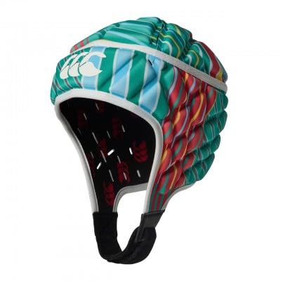 Canterbury Adult Unisex Uglies Raze Headguard Headguards, Emerald Green/Multi, XS