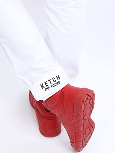 Image of KETCH Men Mid Rise Regular Fit Jogger Trouser