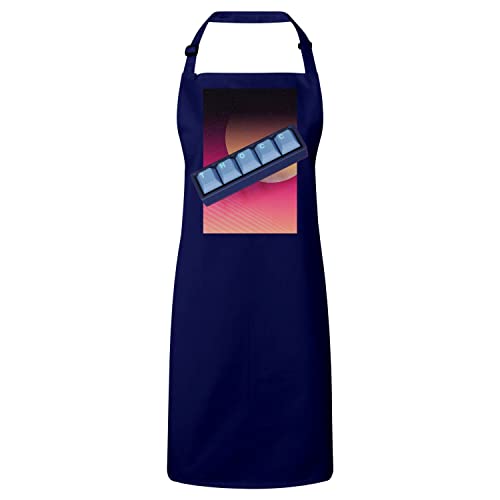 Tablier de cuisine Premium Navy : le cadeau geek idéal pour passionné de clavier mécanique