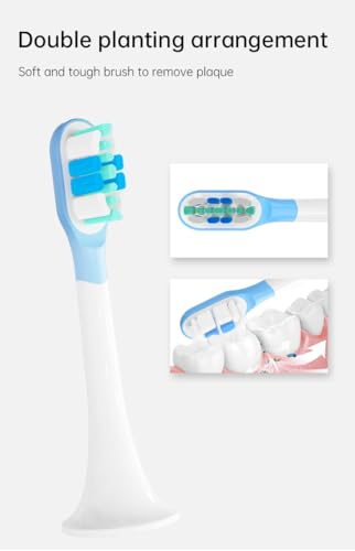 Ersatz-Zahnbürstenköpfe, kompatibel mit Xiaomi Mijia T300 T500 Serie Sonic Elektrobürstengriffen, 8 Stück (Rosa, Größe M 2)