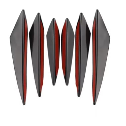 Spoiler de pare-choc avant noir pour tuning auto élégant