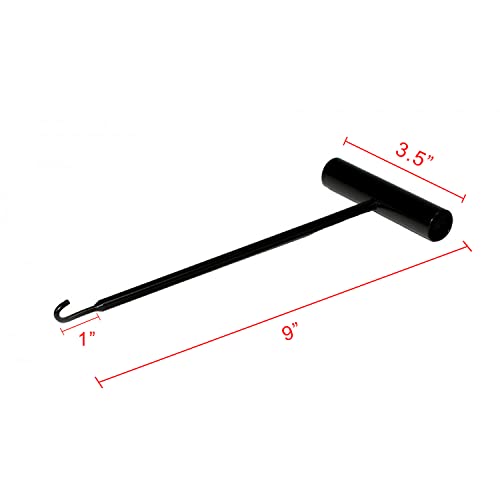 Image of Raider SM-12162 Universal Exhaust Spring Puller Removal Tool with T-Handle and Hook, Black