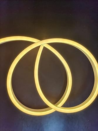 GreyWings LED Strip Light, Warm White (Yellow) DC 12V Silicone Neon Flex Rope Light with Adapter Included Decorative LED Strip 4 Meter,-image-21