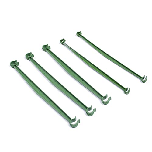 HEMOTON 24 Piezas Soporte de la biela apoya Apoyo Jaula de Soporte Lazos de Plantas Ajustables Lazo de Plantas Polos apuestas Soportes de biela Conectores de Enrejado Green