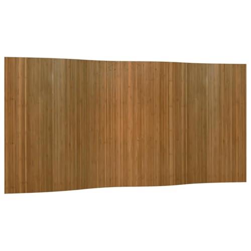 vidaXL Cloison de séparation marron 165x400 cm bambou, écran de séparation de pièces, séparation de bureaux, écran de séparation, séparation de pièces