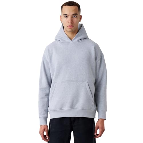 Blank Knights Sweatshirts for Men Oversized Blend Fleece Heavyweight Hoodie Sweat shirts with Kangaroo Pocket