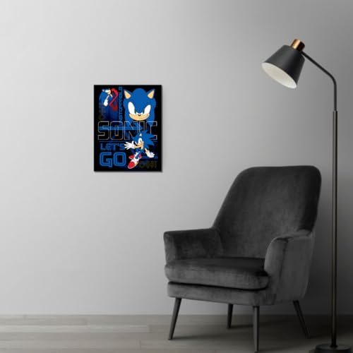 Sonic le Hérisson plaque déco murale robuste pour chambre de garçon