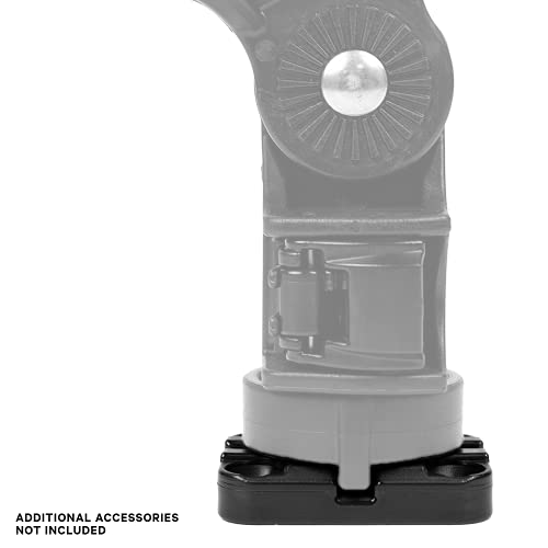 YakAttack MightyMount II | Compact Track Mount for Kayak Accessories | LockNLoad & T-Bolt Compatible | Includes Mounting Hardware | 2" x 2.375" x 0.5" | Made in USA