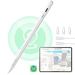 ESR Find My Stift für Apple iPad 2018-2025, Digital Pencil Pro mit „Wo ist?“ Funktion & Neigungssensitivität für iPad 11/10/9/8 & Air 13/11 & Pro 12.9/13/11 & Mini 7/6/5, Weiß(kein kabelloses Laden)