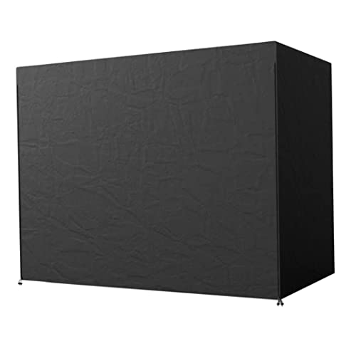 Funda para hamaca impermeable de jardín de 3 plazas color negro 2