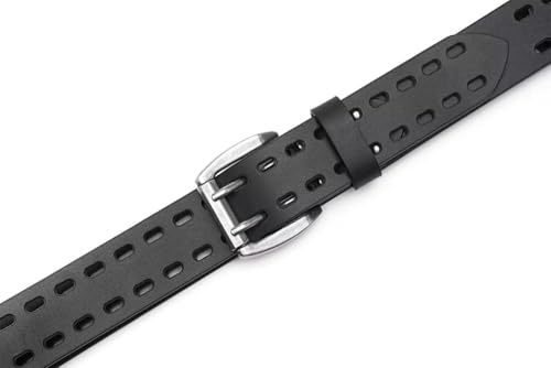 Fabio Valenti Men’s Casual Genuine Leather Jeans Belts 1 1/2" Wide Work Belt for Men4