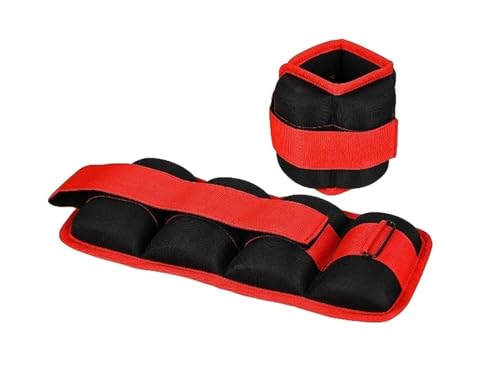 SPIRO Ankle/Wrist Weight 10 Kg. (5KG x 2) | Resistance Exercise | Resistance Bands | Wrist Ankle | Fitness Band | Workout Equipment (Color : Black & Red) (Perfect For Physiotherapy) (B0D8P78PBN) Amazon Price History, Amazon Price Tracker
