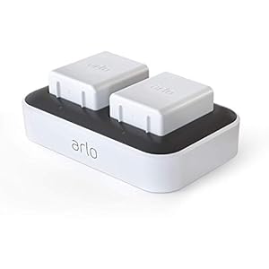 Arlo Certified Accessory – Dual Charging Station – Charge up to Two Batteries, Compatible with Arlo Ultra, Ultra 2, Pro…