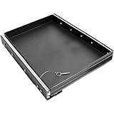 Heavy Duty Steel Sliding Battery Tray,Generator Slide Out Tray for RV, Universal RV Storage Rack for Tools and Outdoor Gear (16'x24'x2.7')