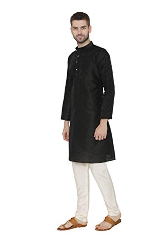 WINTAGE Men's Matka Silk Linen Festive and Casual Kurta Pyjama -2 Colors2