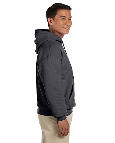 Image of Hooded Pullover Sweat Shirt Heavy Blend 50 /50 7.75 oz. by Gildan (Style# 18500) (XX-Large, Dark Heather)