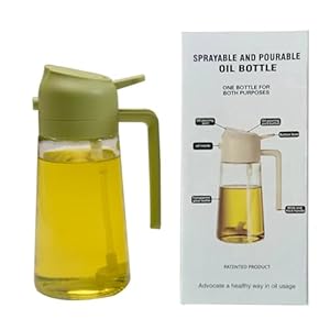 Doolitt Oil Dispenser Bottle for Kitchen,2 in 1 Oi...