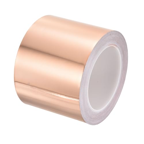 PATIKIL Copper Tape 3.54 Inch x 27 Yards 0.05 Thick Copper Foil Tape Single Sided Conductive Adhesive EMI Shielding for Electronics, Circuits, Grounding