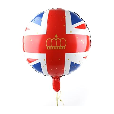 Union Jack Balloon - 18 Inch Foil Balloon with Union Jack Flag - Perfect for Jubilee Street Parties and Celebrations Cover