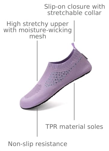 Image of WateLves Womens Barefoot Water Shoes Travel House Slippers for Indoor and Outdoor Aqua Socks for Beach Swim Surf Yoga Dancing Camping Must Haves