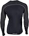 UYN Ambityon Underwear Shirst Long Sleeve Base Layer Top Small/Medium Blackboard Black White