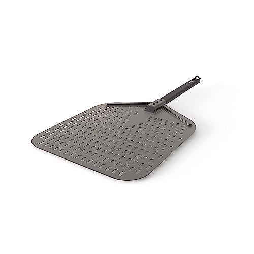 Ninja XSKOPPL Woodfire Outdoor Perforated Pizza Peel, Compatible with Ninja Woodfire Outdoor Oven (OO100 series), Hanging Drawstring, Aluminum, Grey/Black by Ninja - Used condition - US$15.57