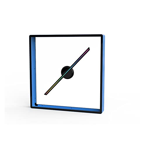 Ventilador Holográfico, Pantalla de ventilador holograma 3D Cuentas luz LED Ventilador holográfico ojo desnudo Reproductor imágenes holográficas(45cm set Blue)