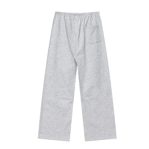 Mens Baggy Sweatpants Wide Leg Pants Drawstring Elastic Waist Pant Lightweight Casual Loose Sweatpants with Pockets2