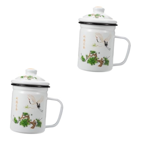 PRETYZOOM 2 Piezas Taza De Esmalte Tazas De Hojalata Té Suelto Más Empinado Botella De Agua Taza De Te Té Café Exprés Botellas Infusores Reutilizable Llevar Aire Tetera Acero Inoxidable