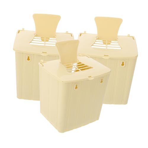 Parliky 3個 鳥の飼育箱 インコの巣 コープ 人工鳥 フィンチの巣ケージ ぶら下がっている鳥の巣 ケージ用バードハウス 鳥かごトレイ 太陽の鳥の噴水 オカメインコ 孵化 混乱 プラスチック