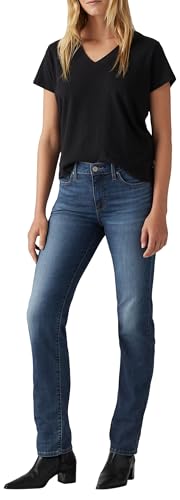 Levi's 314 Shaping Straight Vaqueros, Agenda Genial, 30W / 30L Mujer