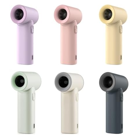 Shinebella Yellow Handheld Fan with High Speed Cover