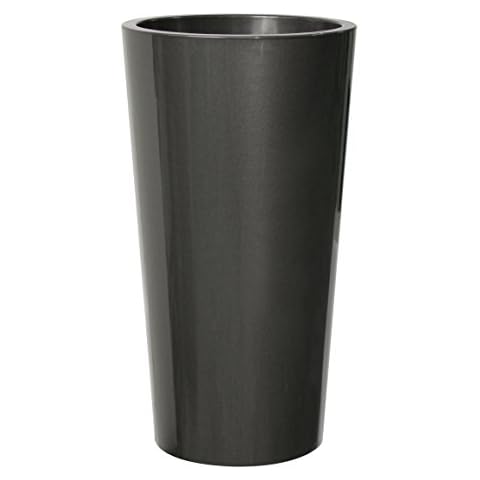EURO3PLAST Pflanzenkübel Tuit, Durchmesser 40 x 75 cm, anthrazit/grau Cover
